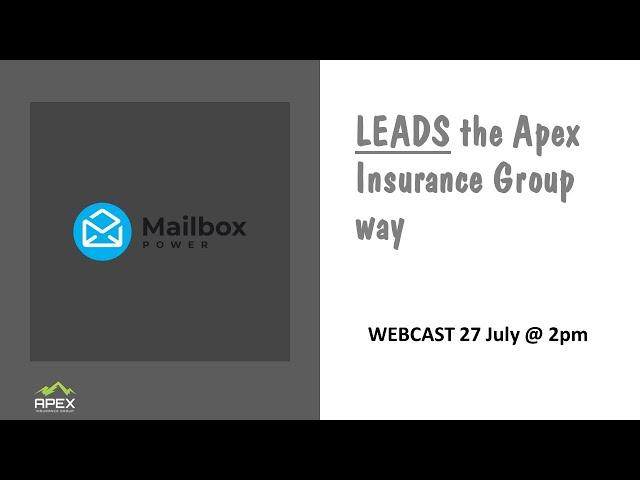 Leads The Apex Insurance Group Way