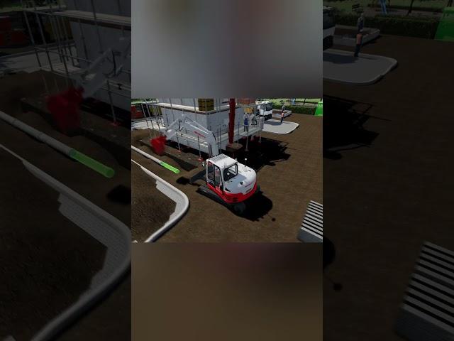 Takeuchi TB 290 trench excavation in public works #publicworks #fs22 #ls22mods #fs22mods #ls22