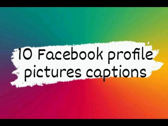 caption for profile || Facebook profile picture captions ||Profile Captions || Ep1