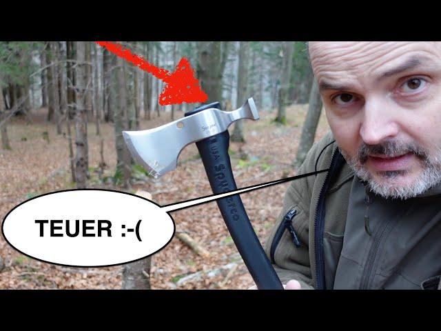 Das teuerste Beil der Welt?  | Spyderco Axt Test