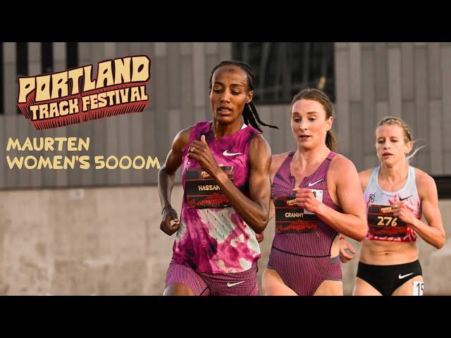 Sifan Hassan and Elise Cranny Battle in Portland