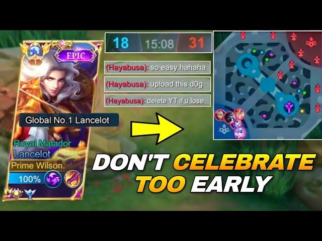 Never Celebrate Too Early With WiLSON Lancelot!! | Insane Epic Comeback Match in Mythical Glory!!