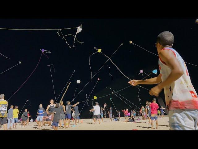 Kite Flying in Night - Rio de Janeiro