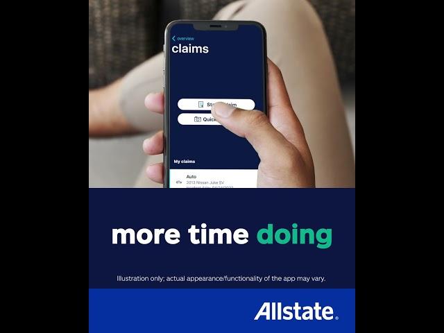File claims and more in the Allstate® app