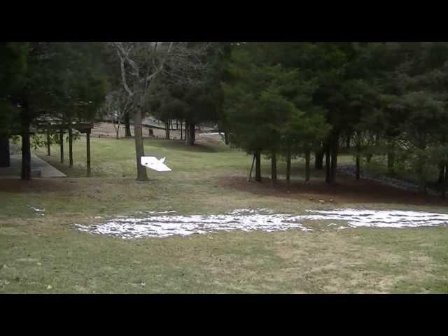 Testing Single Cell LIPO Power System on flat wing Dart 3mm Depron RC Plane