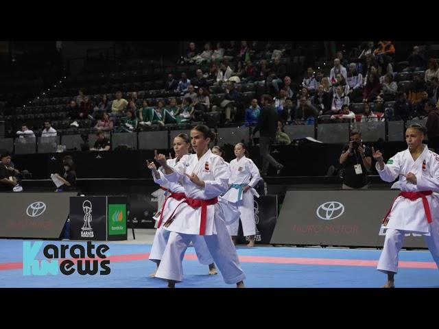 KATA FEMALE TEAM SPAIN World Karate Championships 2024 – Team Kata Finals | Navarra, Spain