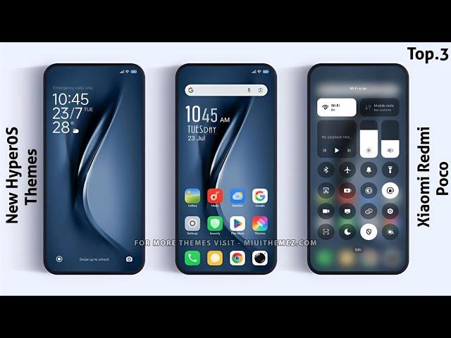 3 Premium HyperOS Themes for Xiaomi,Redmi,Poco  | HyperOS Amazing  Themes