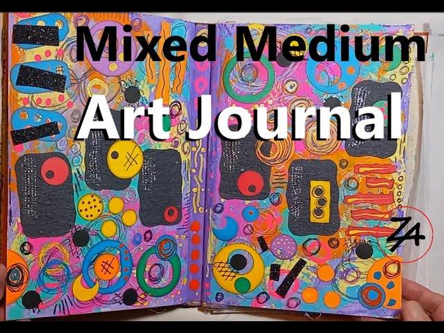 Mixed Media Art Journal , flip through