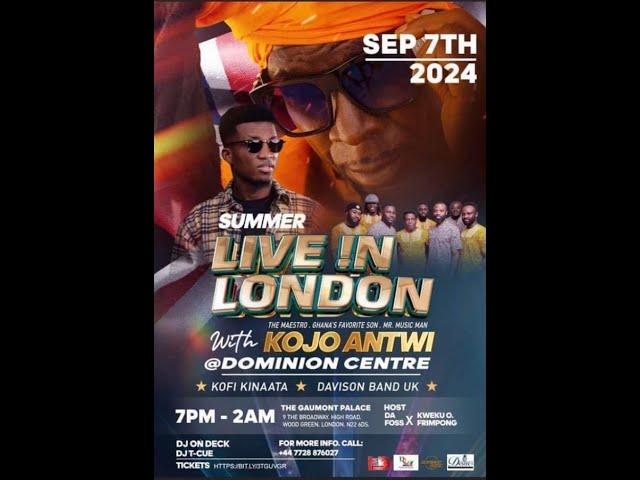 Kojo Antwi - Summer Concert in London 2024