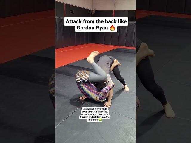 super slick lat armbar from back control  #bjj #gordonryan #nogi #adcc #armbar