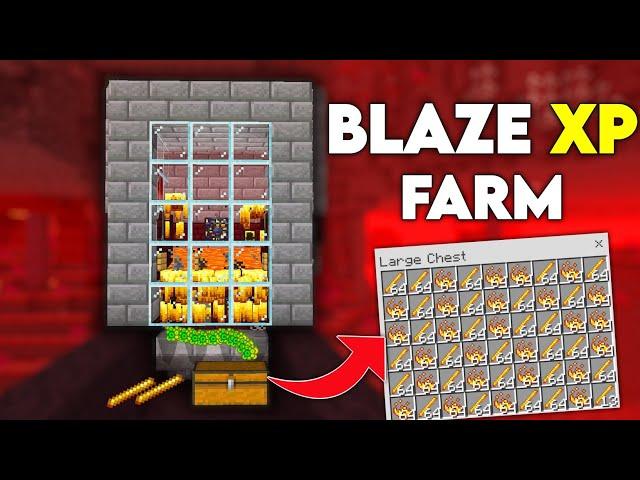 Easiest Blaze XP Farm in Minecraft 1.21 (Bedrock, Java & PE)