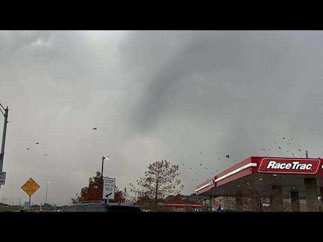 Storm produced funnel cloud near the DFW Airport - 12/16/2024