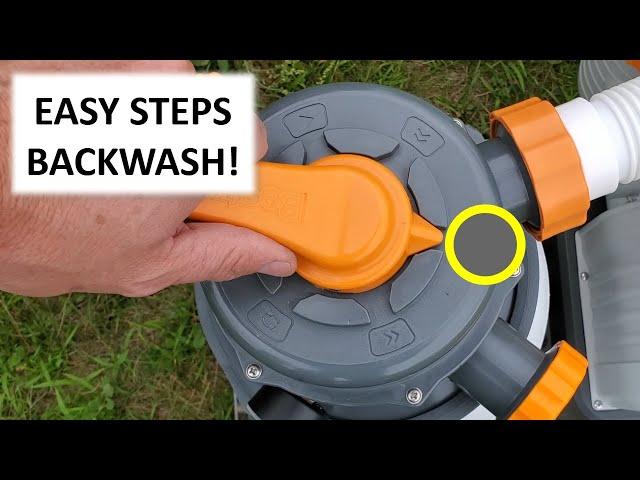 Bestway Filter Pump Settings - Backwash Procedure - Explained!