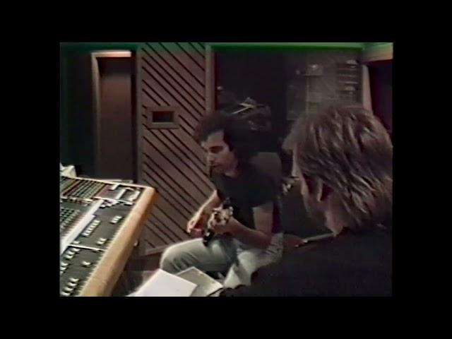 Joe Satriani and John Cuniberti Recording at Fantasy Studios 1989