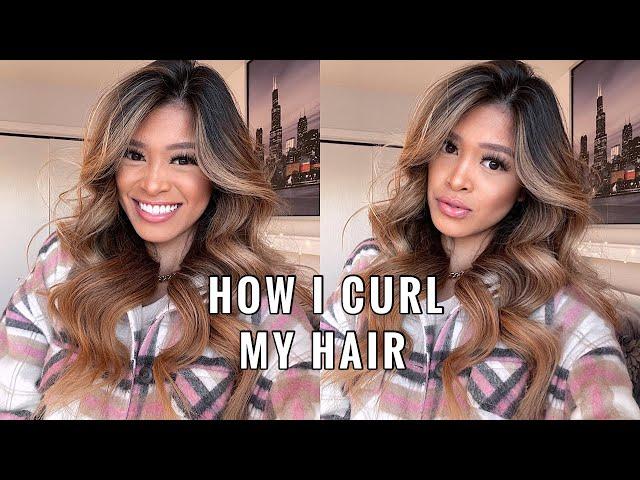 HOW I CURL MY HAIR *beachy waves* | Julienne Nemenzo