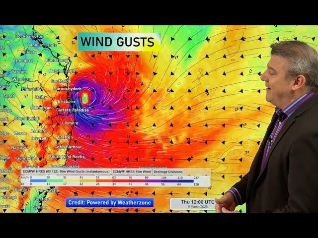 Cyclone Alfred (Tuesday) - Brisbane & NSW in the firing line