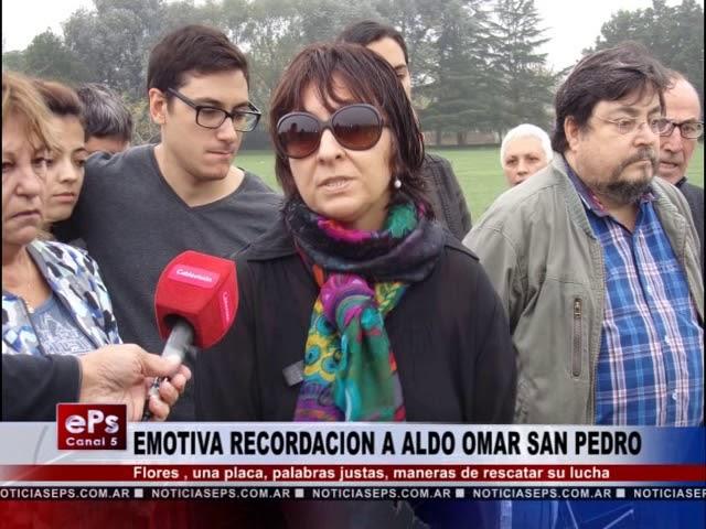 EMOTIVA RECORDACION A ALDO OMAR SAN PEDRO