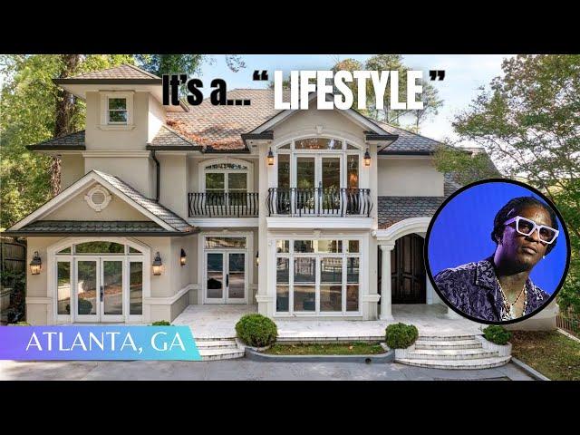 Inside Young Thug’s Former 10,000 SQFT Mansion w/Indoor Pool + Hidden Studio FOR SALE in Atlanta