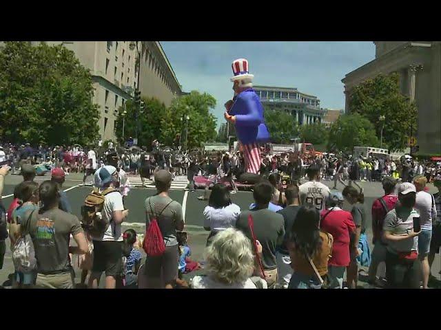 National Independence Day Parade underway in Washington D.C.