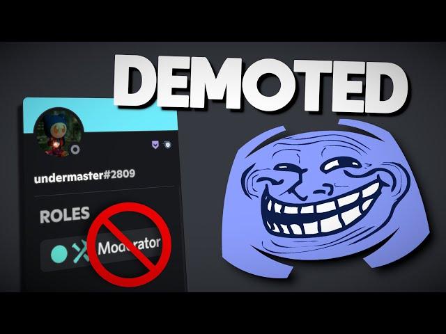 Trolling My Discord Server by DEMOTING Mods (and more!)