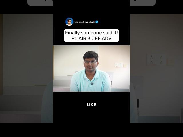 this simple approach made him AIR 3! #rushikale #iitjee #jeeproblems