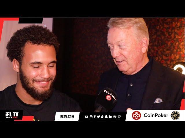 VERY AWKWARD MOMENT FRANK WARREN'S STAR HEAVYWEIGHT MOSES ITAMUA PICKS ANTHONY JOSHUA TO BEAT DUBOIS