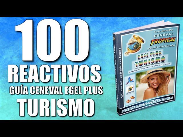 Guía CENEVAL EGEL PLUS TURISMO + 100 Reactivos Simulador Ejemplo ¡Resuelta y Actualizada!