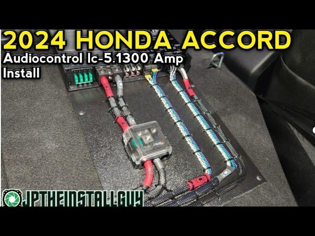 2024 Honda accord audiocontrol lc-5.1300 amp install amp board amp rack