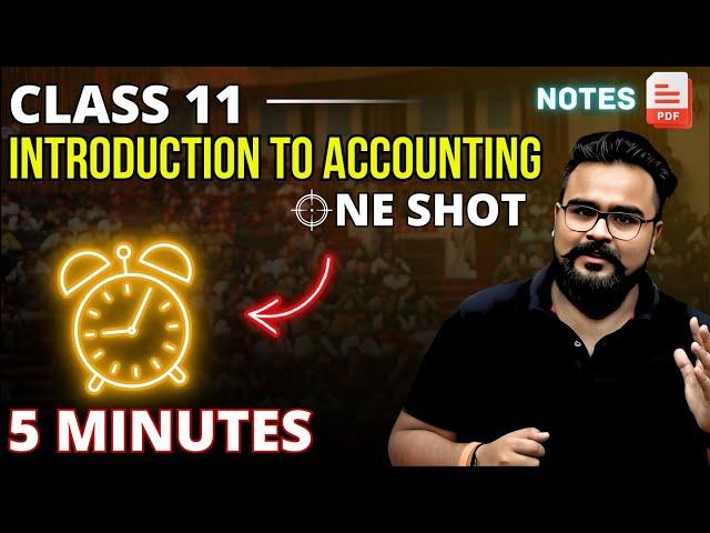 Introduction to Accounting class 11 ONE SHOT | Accounts chapter 1 | Gaurav Jain