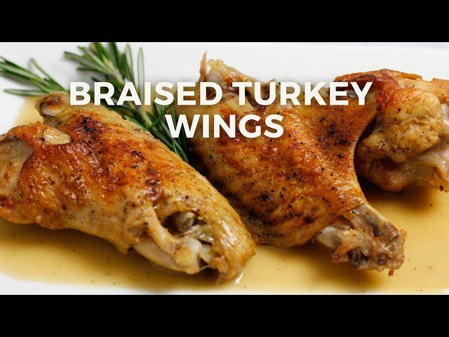 Braised Turkey Wings with Pan Gravy Recipe | The Daily Speshyl