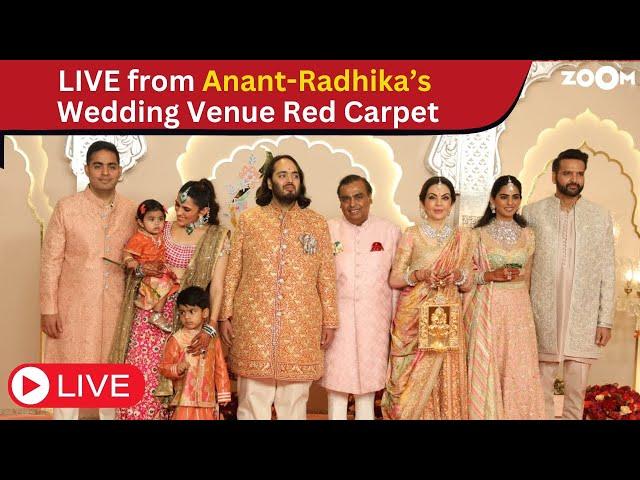 LIVE: Anant Ambani & Radhika Merchant's wedding Red Carpet: Ambani family, Ananya-Shanaya, John Cena