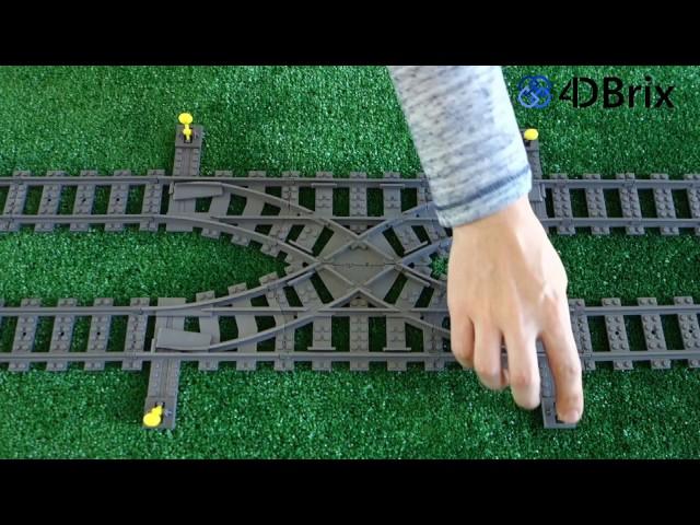 4DBrix Double Crossover for LEGO® Trains in Action - Kickstarter