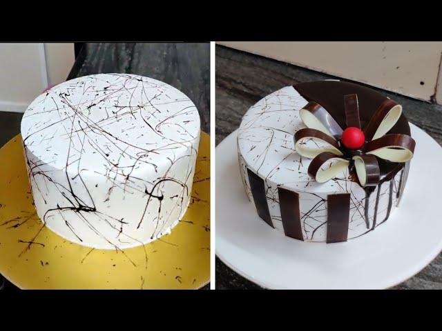 Satisfying Chocolate Cake Decorations | New trick for Chocolate Cake Design