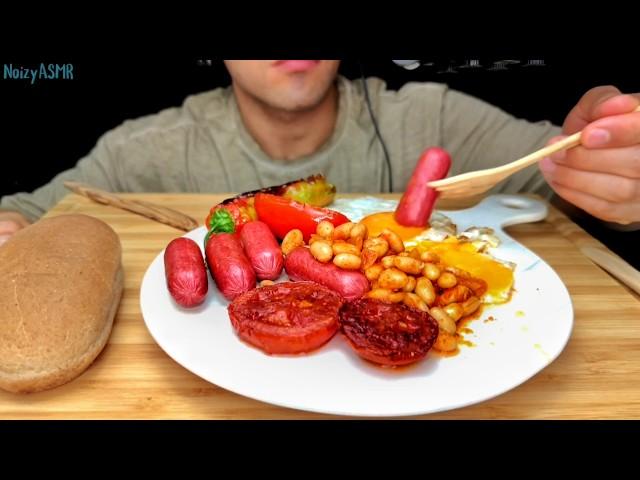 ASMR eating, Enjoying the Sounds of a Delicious English Breakfast (no talking)