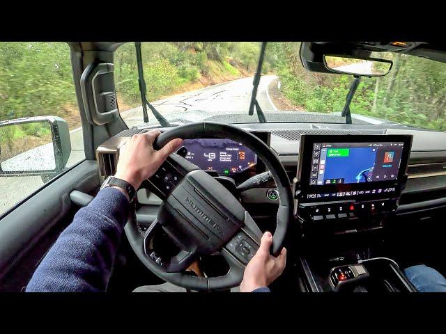 2024 GMC Hummer EV SUV - Rainy POV First Drive (Binaural Audio)