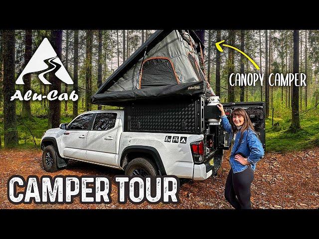 She Travels in a RUGGED Alu-Cab Canopy Camper - Overland Truck Camping