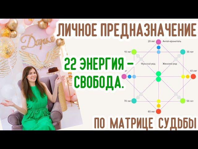 Личное предНазначение. 22 энергия - Свобода. Матрица судьбы  Нумерология #предназначение