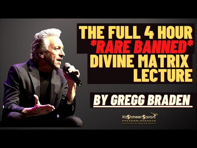 *RARE FULL 4 HOUR PREVIOUSLY BANNED VIDEO*- The Language of the Divine Matrix Part GREGG BRADEN