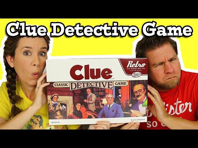 Clue Game Retro Classic Detective Game