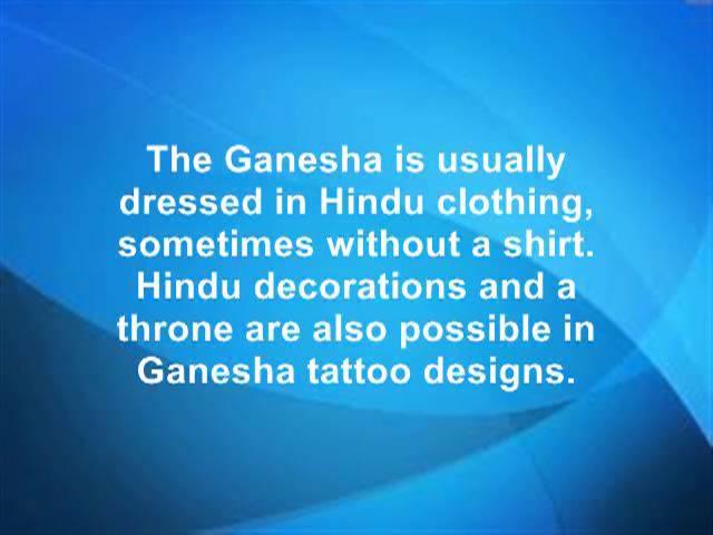 ganesha tattoo meaning