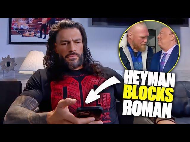 WISEMAN QUITS… Paul Heyman REVEALS Twisted Plan After BLOCKING Roman Reigns’ Number