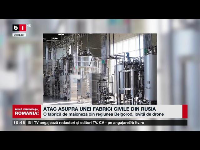 ATAC ASUPRA UNEI FABRICI CIVILE DIN RUSIA_Știri B1TV_22 nov. 2024