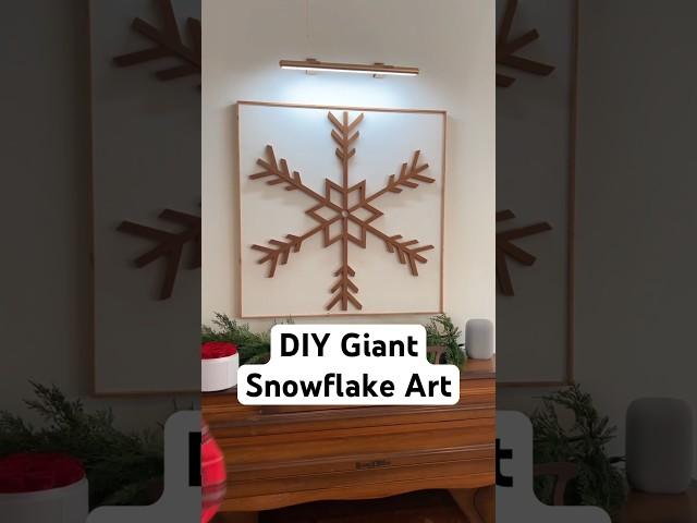 DIY Giant Snowflake Art ️