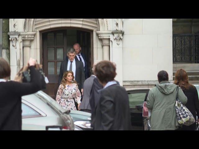 Princess Haya leaves the Royal Courts of Justice | AFP