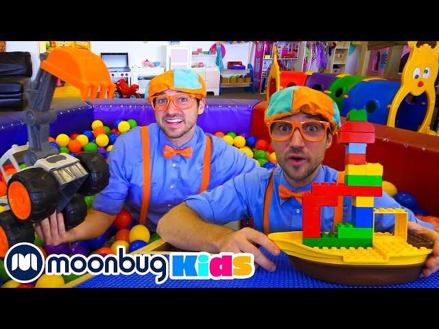 Blippi Visits an Indoor Playground | Moonbug Kids TV Shows - Full Episodes | Cartoons For Kids