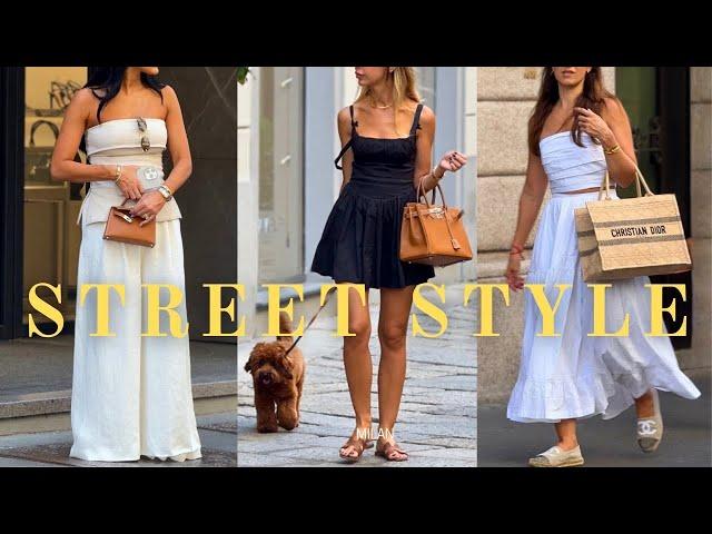 The Best of Milan Street Style: Fashionable Summer Looks•Quiet Luxury and Effortless Style