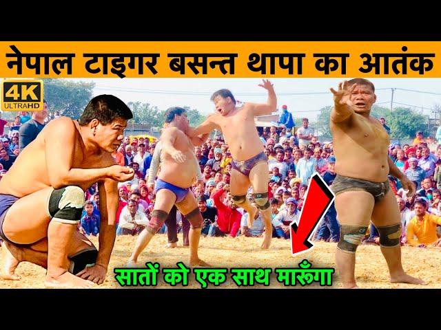 बसंत थापा की यूटूब पर सबसे न्यू कुश्ती । थापा पहलवान की कुश्ती । Nepal tiger Basant thapa ki kushti