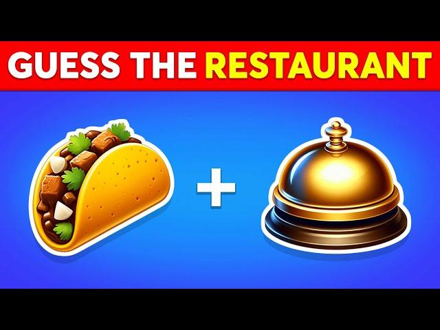 Guess the Fast Food Restaurant by Emoji?  Emoji Quiz