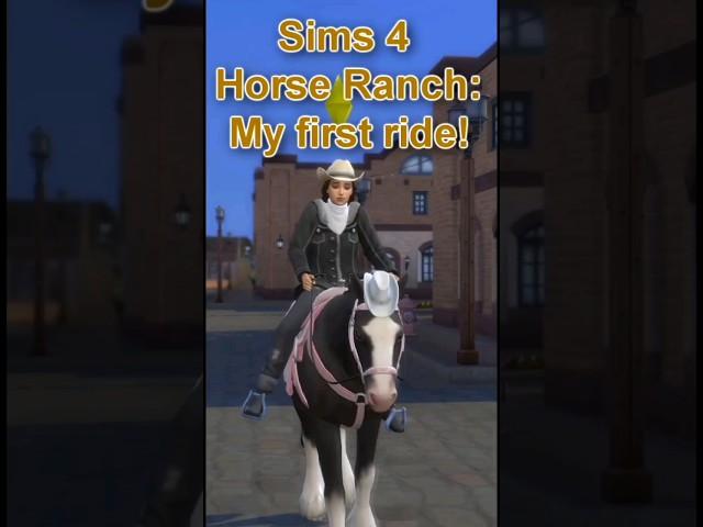 finally! my first horse ride in Sims 4!! #thesims4 #sims4horseranch #velvettb