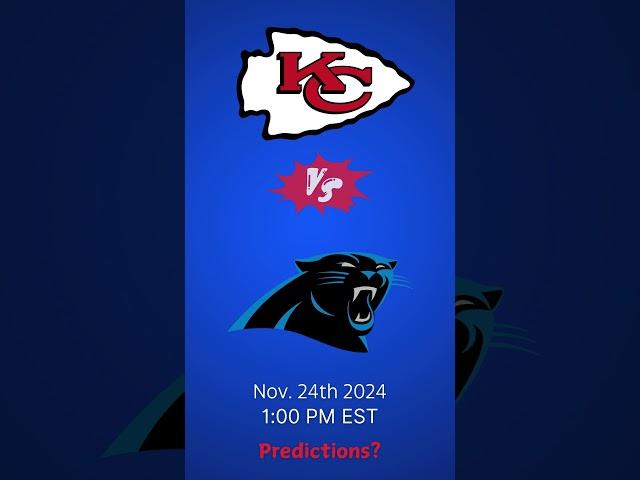 Panthers vs. Chiefs | Week 12  #americanfootball #nfl #panthers #kansascitychiefs #touchdown